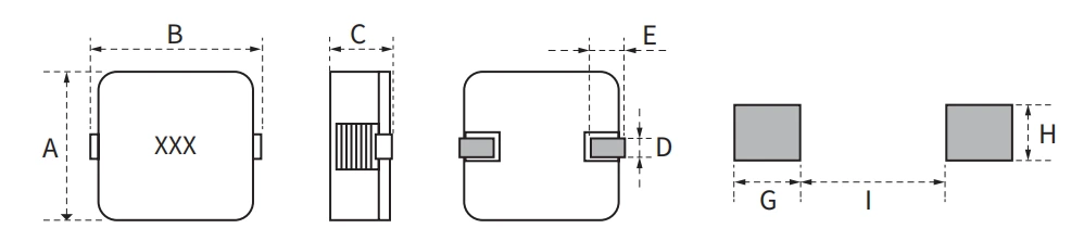 High Current Flat Wire Fixed Inductor