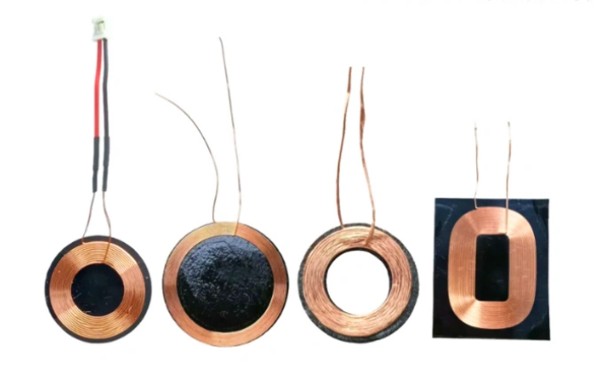 Flat coil for wearable devices